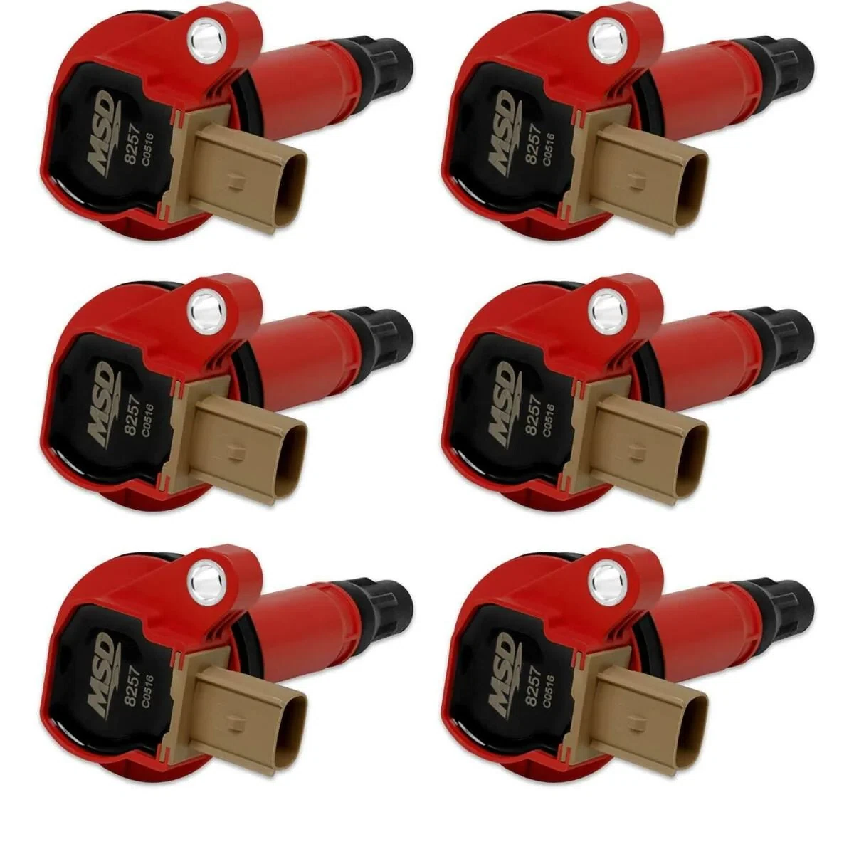 MSD Ignition Coils For F150 3.5 EcoBoost 2011 2012 2013 2014 3-Pin Connect 82576